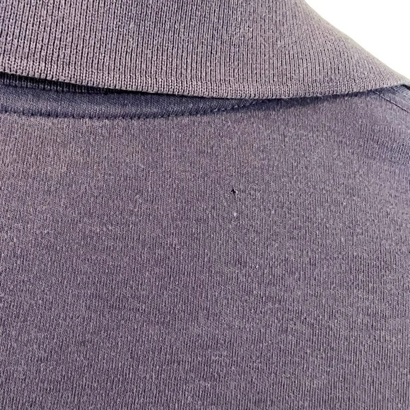 Lands End Light Purple Long Sleeve Polo Shirt Large Knit 100% Pima Cotton Golf - Picture 4 of 6